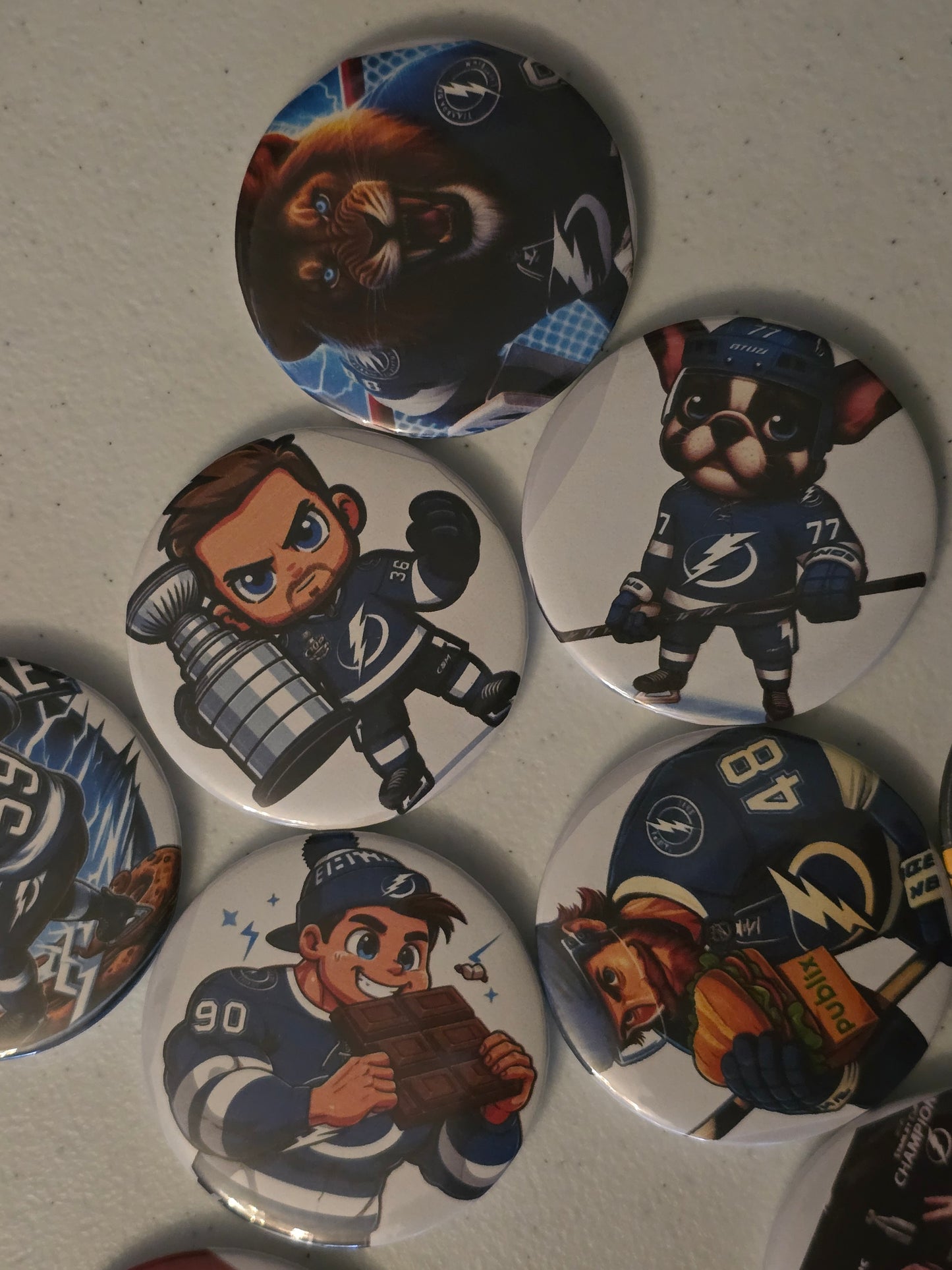 Tampa Bay Lightning Buttons