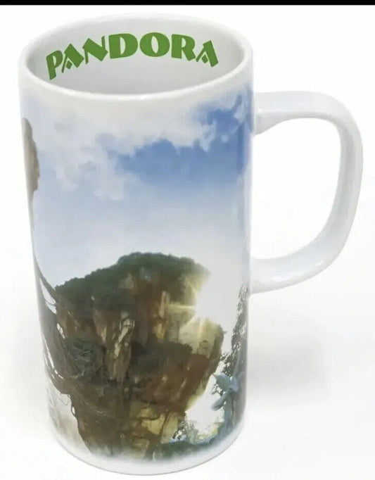 Disney Parks Animal Kingdom Pandora The World of Avatar White Tall Mug