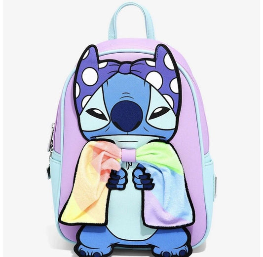 Loungefly Disney Lilo & Stitch Super Stitch with Rainbow Cape Mini Backpack