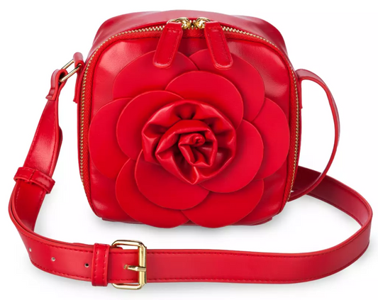 Disney Parks Girl's Beauty and the Beast Inspired Rose Crossbody Bag