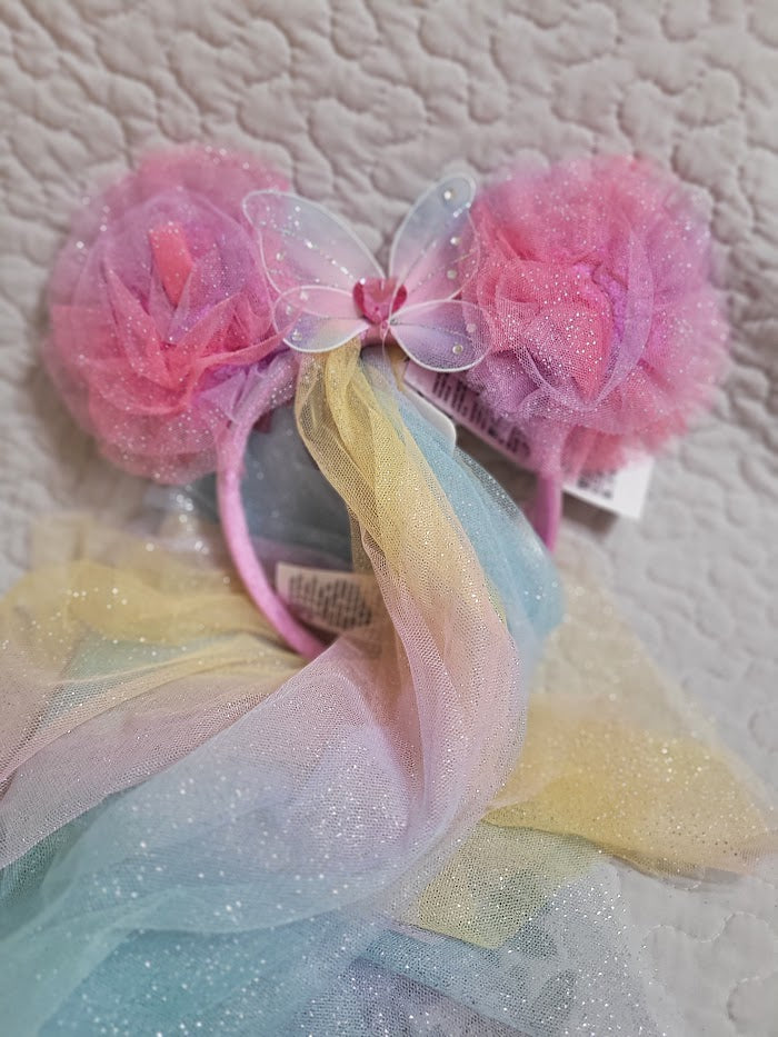 Disney Parks Authentic Minnie Mouse and Mickey Mouse Ears Headbands