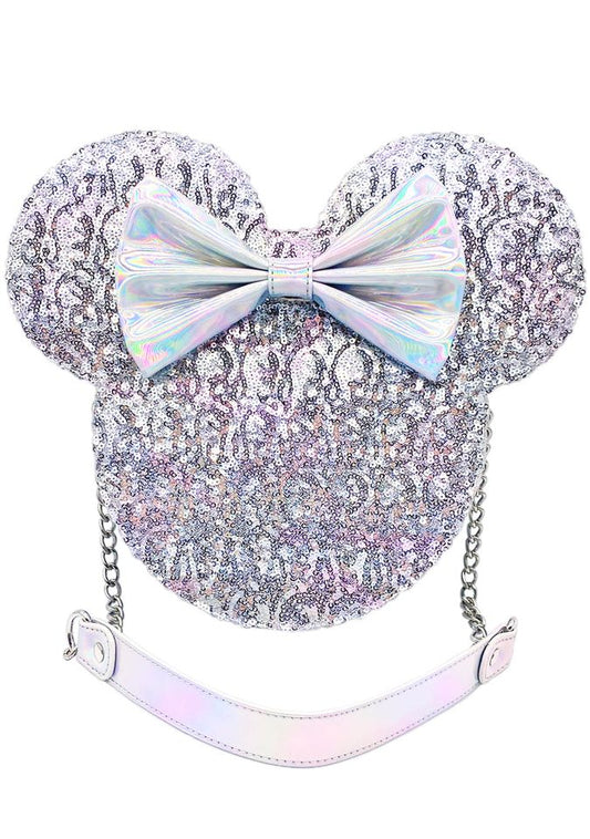 Disney X LASR Exclusive Minnie Holographic Sequin Crossbody Bag