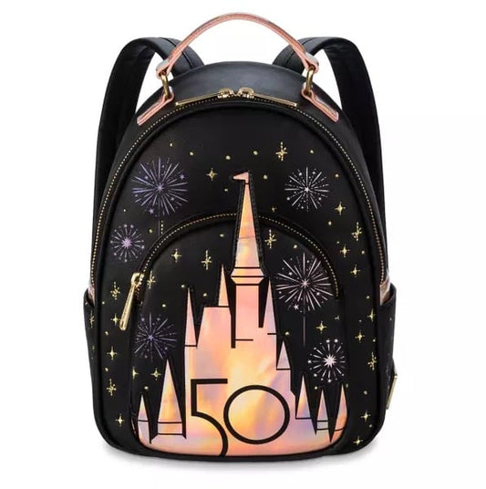 Disney Parks The Grand Finale 50th Anniversary Celebration Loungefly Backpack