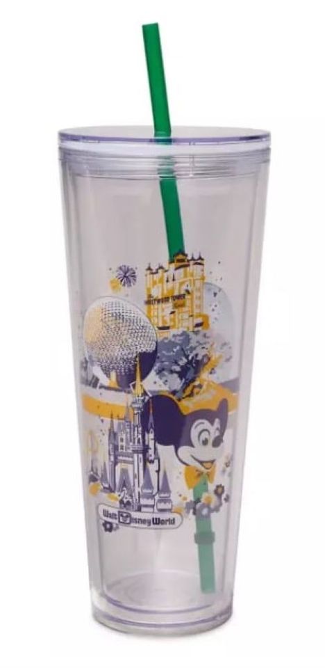 Disney Parks 50th Anniversary Clear Acrylic Starbucks Tumbler