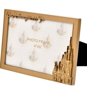 Disney 50th Anniversary Gold Castle Picture Frame