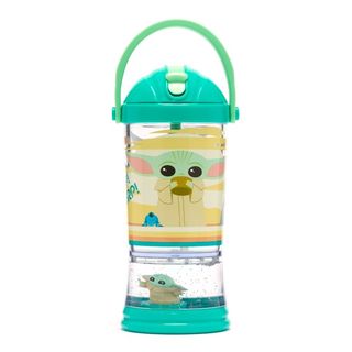 Disney Parks The Mandalorian Baby Yoda Grogu Water Globe Tumbler with Straw