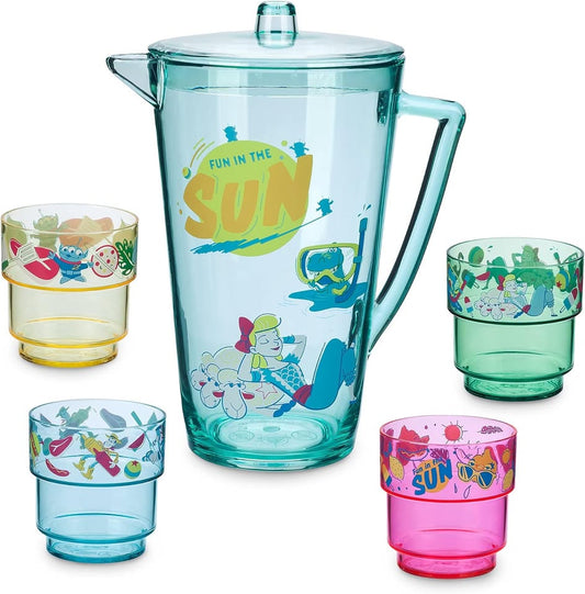 Disney Pixar Toy Story Fun in the Sun Pitcher and Stackable Cups Set