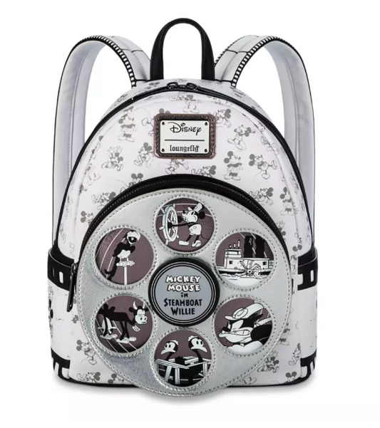 Disney Parks Disney100 Movie Reel Loungefly Mini Backpack