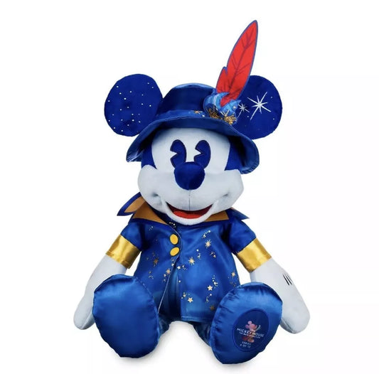 Disney 50th Anniversary Peter Pan's Flight Mickey Mouse Plush and Ears