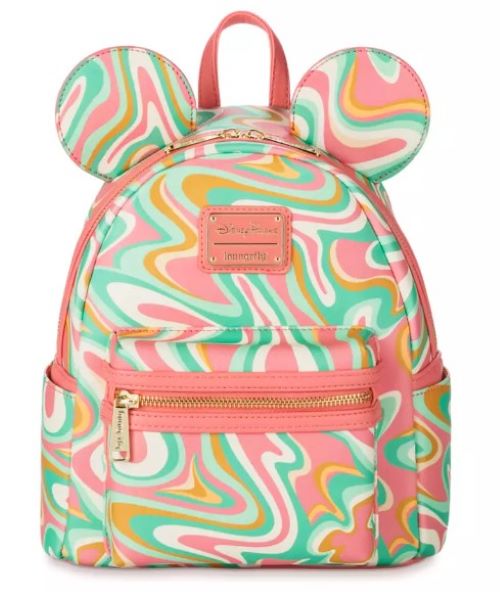 Disney Parks Pink Swirl Loungefly Mini Backpack